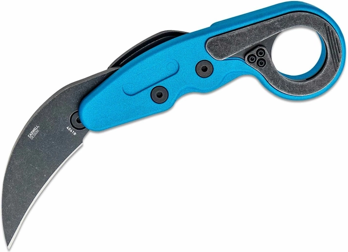 CRKT Provoke Blue Metallic karambit med kinematisk åbning