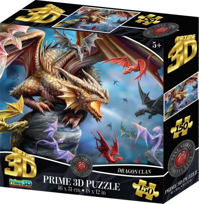 3D puslespil drageklan – 150 brikker