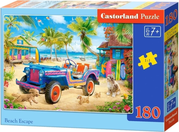 Castorland puslespil Flugten til stranden 180 brikker