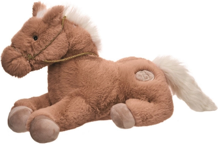 Plysset hest Nico brun 30 cm