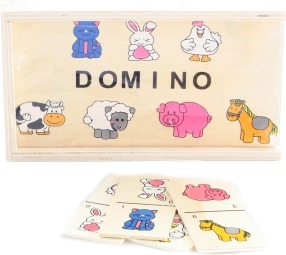 Trædomino med dyr