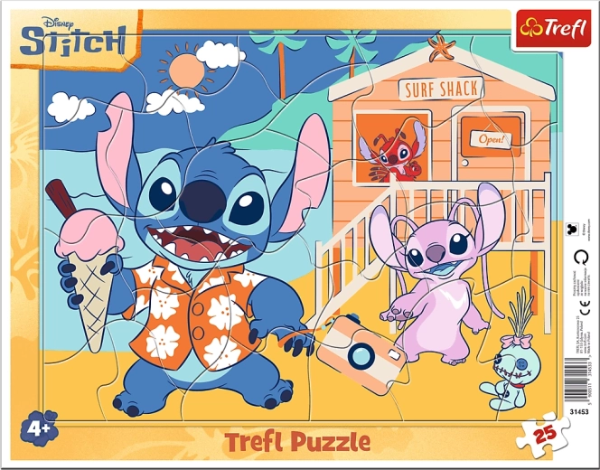 Trefl puslespil glad Stitch – 25 brikker