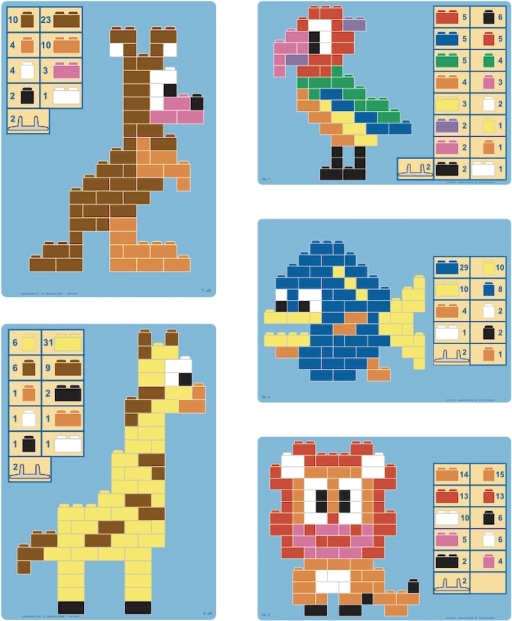 Little Architect ArchiPets byggesæt 630 stk – lærende klodser til børn fra 5 år