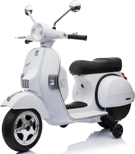Elektrisk børnescooter Vespa PX150 hvid