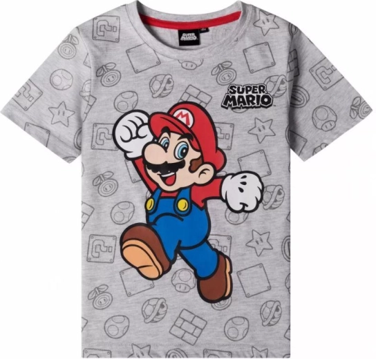 Grå T-shirt med Super Mario