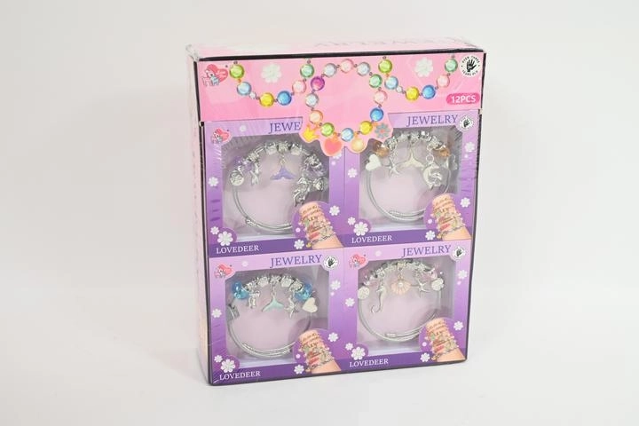 Lovedeer børnearmbånd med charms-vedhæng – havtema