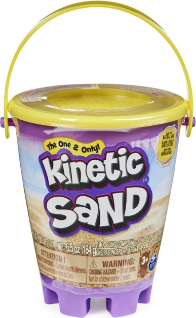 Kinetisk sand lille spand med flydende sand