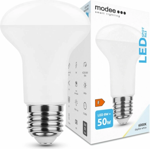 LED pære E27 8W kold hvid MODEE Smart Lighting R63