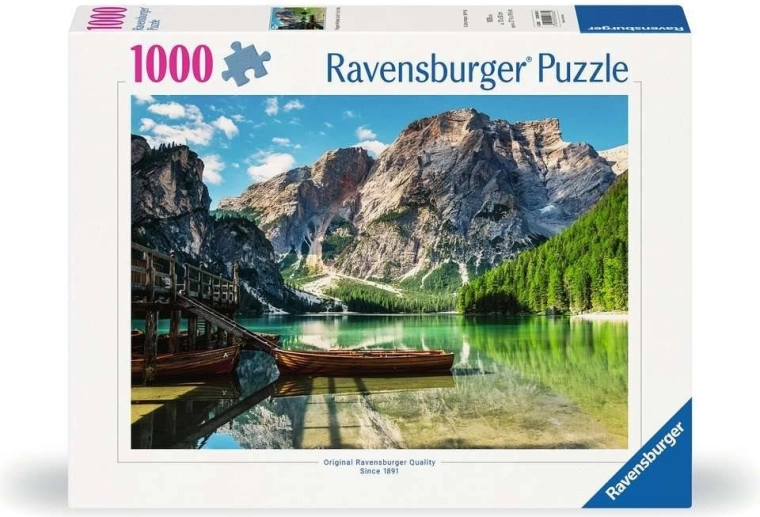 Ravensburger puslespil Lago di Braies, Italien 1000 brikker