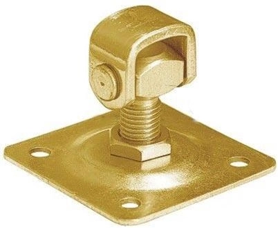 Justerbart hængsel til påskruning M20 × 100 mm, gulforzinket