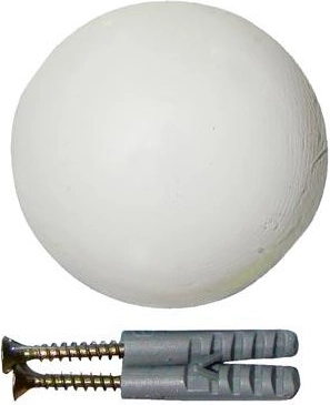 Dørstøddæmper 60 mm – hvid, 2 stk.