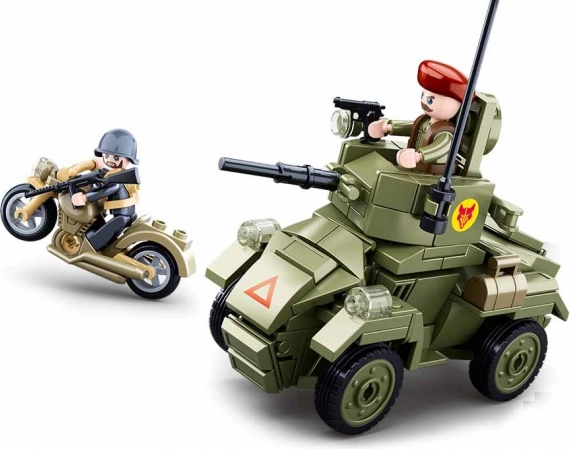 Sluban Anden Verdenskrig lille pansret køretøj byggesæt