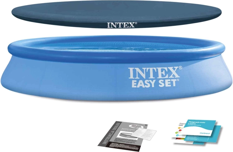 Have-selvbærende pool 305 × 61 cm med dækken INTEX