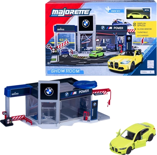 Majorette BMW showroom legesæt med BMW M3 bil