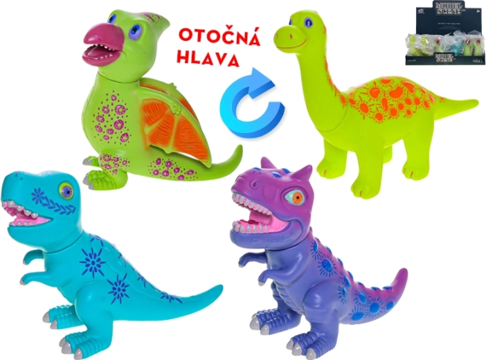 Dinosaurfigur 15,5 cm – Brontosaurus, Velociraptor, Pterodaktyl, T‑Rex