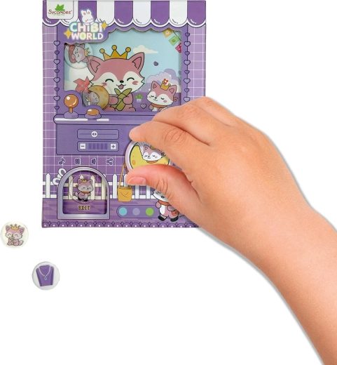 Chibi verden gashapon-notesbog ræv - 1 stk.