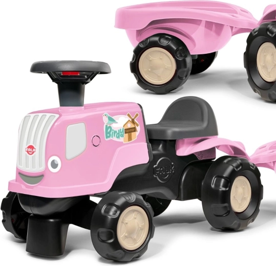 Løbecykel traktor med trailer FALK Birdy Farm til børn 1–3 år