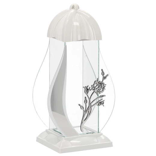 Gravlygte M Rose hvid 39 cm