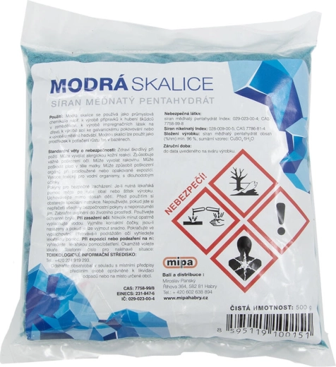 Blåsten 500 g (kobbersulfat pentahydrat) til pools og træ