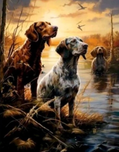 Diamantmaling Vådområder 30 × 40 cm