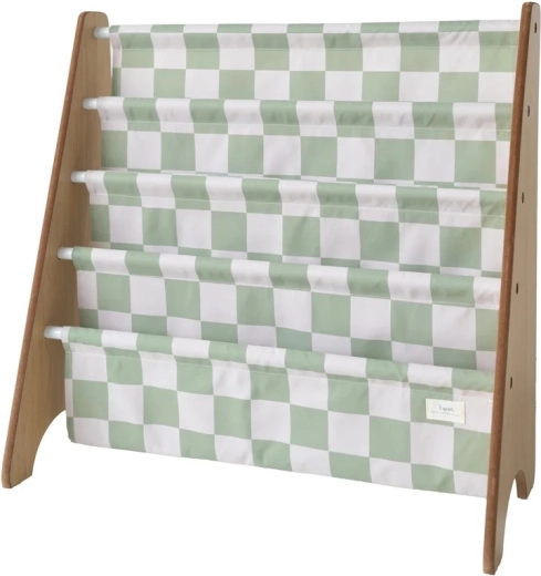 3 Sprouts bogstativ recycled checkerboard green