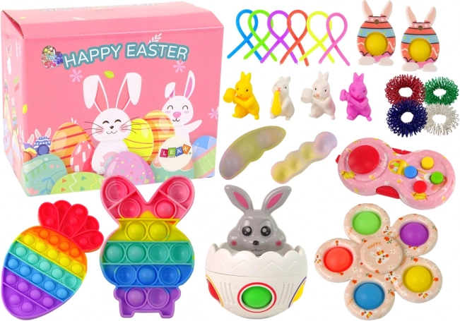 Påskesæt med antistress-legetøj Fidget Toys Pop It