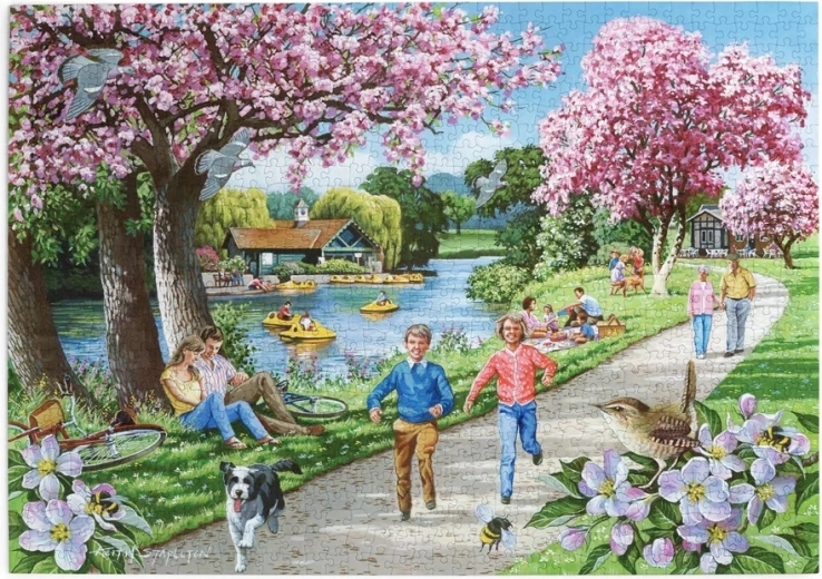 Puzzle House of Puzzles Når æbletræerne blomstrer, 1000 brikker