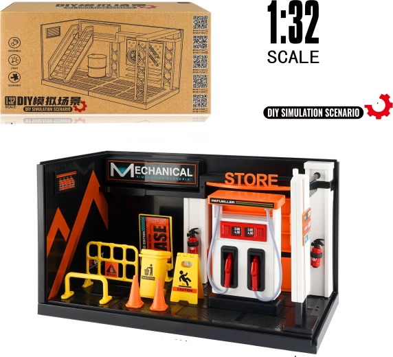 Model af benzinstation 1:32 – metal