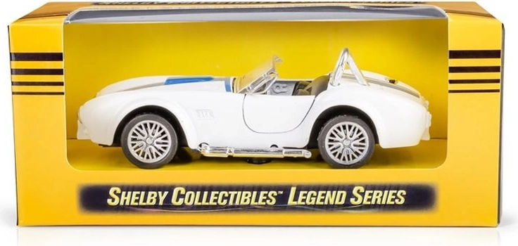 Shelby Cobra 1:32 hvid metalbil med pull-back