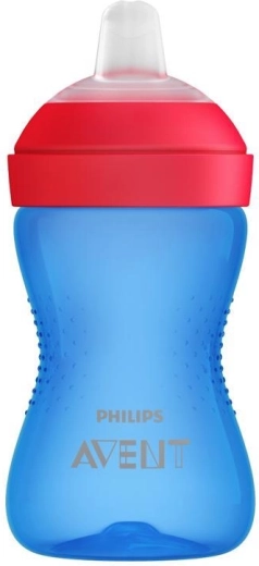 Philips Avent Grippy kop med blød drikketud 300 ml blå