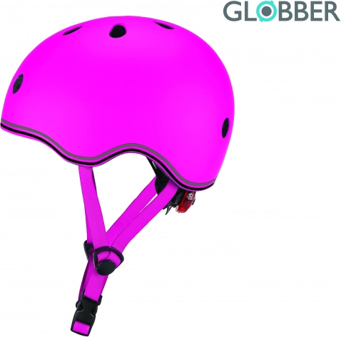Børnehjelm Globber Go Up Lights Neon Pink