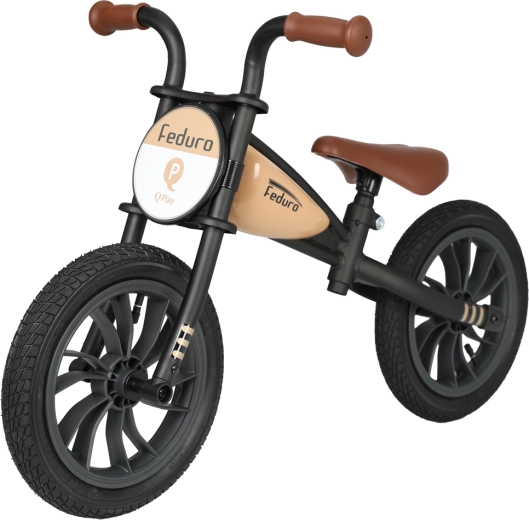 Qplay Feduro løbecykel til børn 12" Beige (3–6 år)