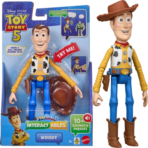 Mattel Disney Toy Story 5 interaktiv figur Woody-figur 23 cm (engelsk version)