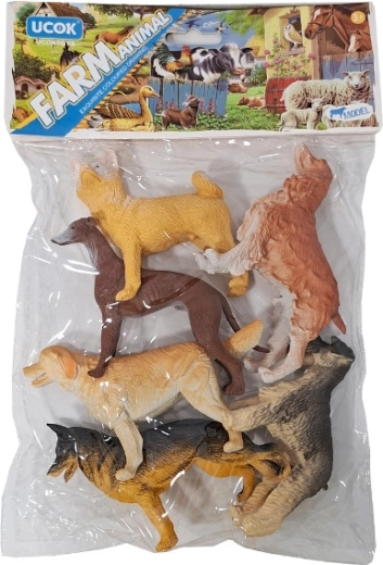 Hunde i pose – sæt med realistiske hundefigurer