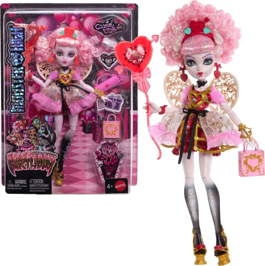 Monster High Cupid Asteria skræmmende sød fødselsdagsdukke med tilbehør
