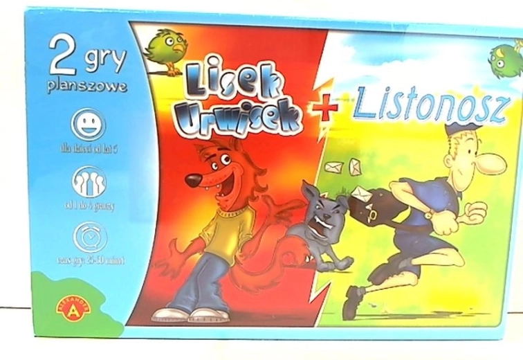 Lisek urwisek og Postbuddet – sæt med 2 racerløb-brætspil