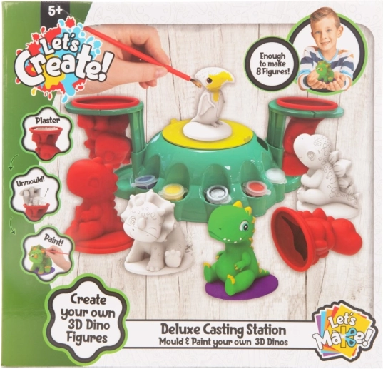 Sæt til fremstilling af gipsfigurer Dino DeLuxe