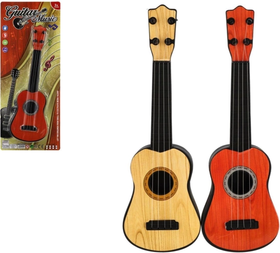 Børneguitar med fire strenge 32 cm - 1 stk.