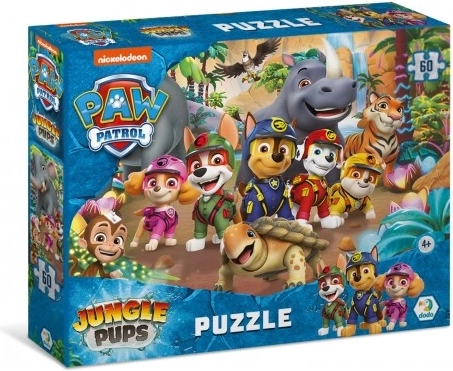 Puslespil Paw Patrol – jungle, 60 brikker
