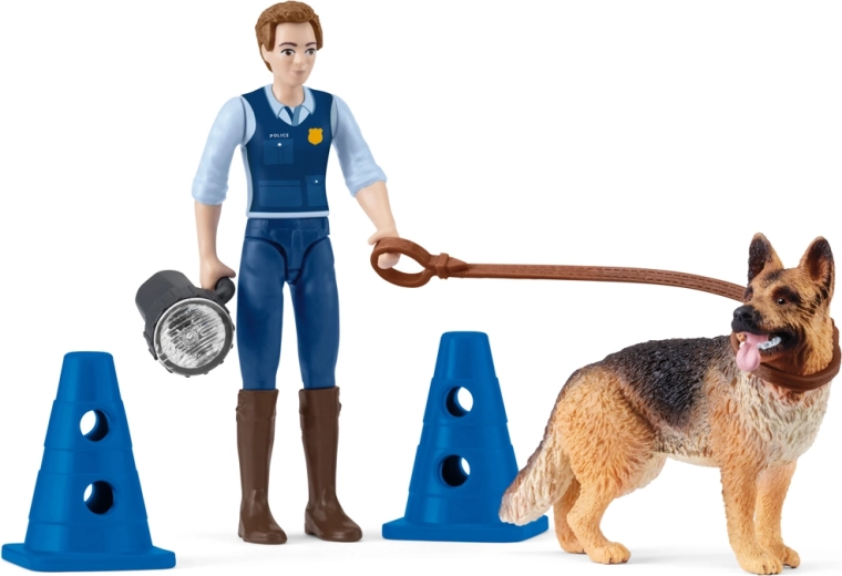 Lommelegesæt Schleich – politiaktion med hund