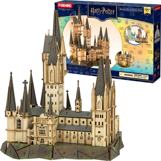 Puremind Harry Potter træ 3D-puslespil – Hogwarts’ Astronomitårn (DIY)