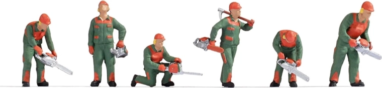 Noch sæt figurer skovarbejdere H0