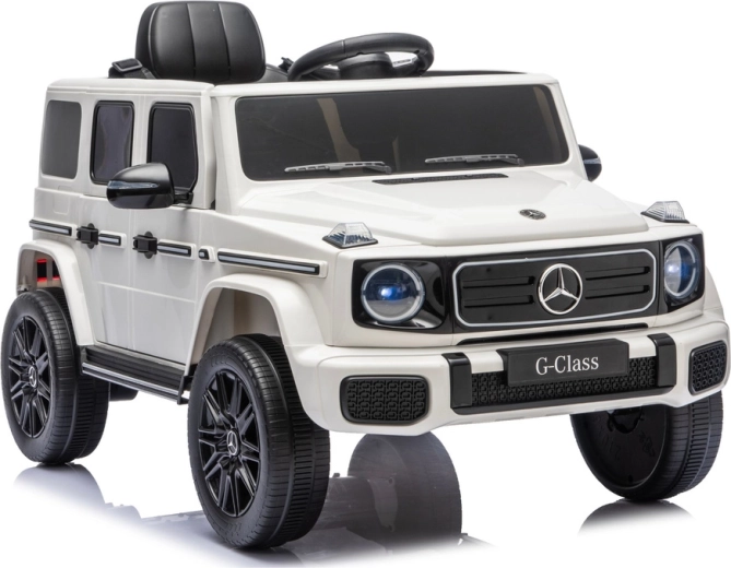 Elektrisk Mercedes G-Class 4x4-bil, 24 V, hvid
