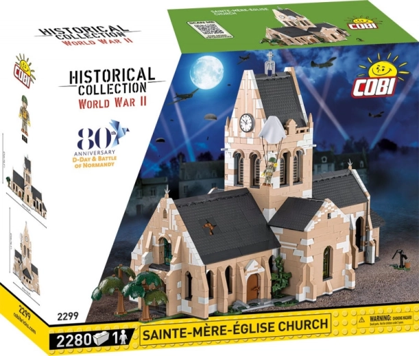 Sainte-Mère-Église-kirken i mursten
