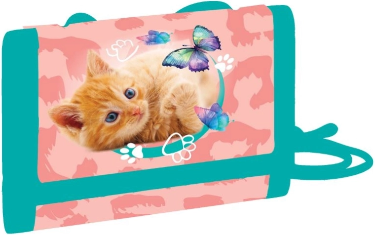 Børnetekstilpung Kat til hals med velcrolukning