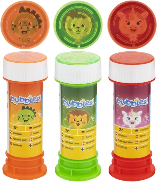 Sæbeboblemaskine - Tre typer: Dino, Løve og Enhjørning
