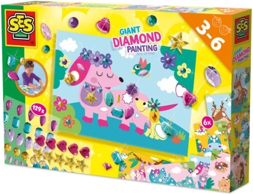 SES Gigant diamantbilleder med store sten