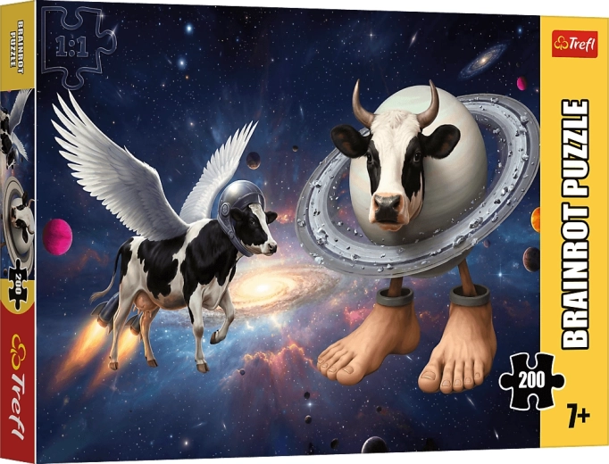 Trefl Puzzle BrainRots: Crazy Cow 200 brikker