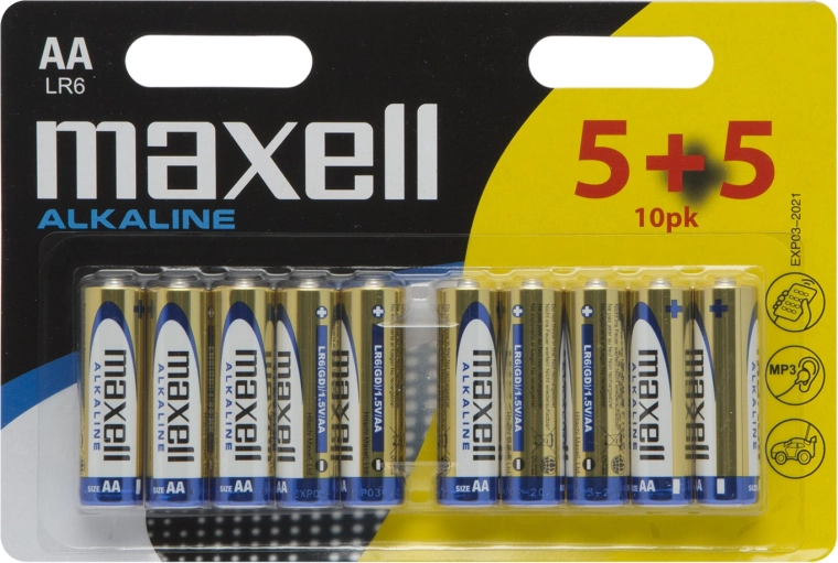 Alkalisk AA LR6-stavbatteri 1,5 V - 1 stk.