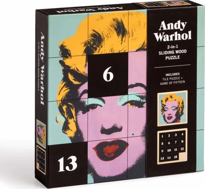 Skydetræpuslespil i træ Andy Warhol: Marilyn